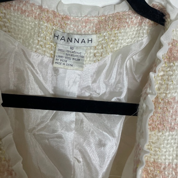 Tweed Checkered Plaid Holiday Elegant Party Frill Girly Work Business Art Jacket - Picture 7 of 7